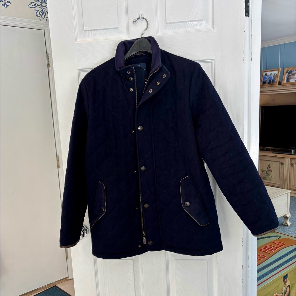 Navy Brooks Brothers Top Coat